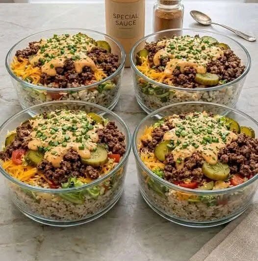 Organic Big Mac Cheeseburger Protein Bowl