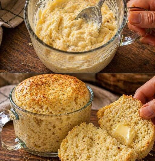 Just 5-Minute Microwave Mug Bread