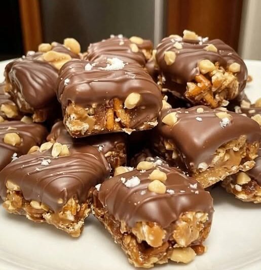 Snack Crunchy Peanut Butter Pretzel Clusters