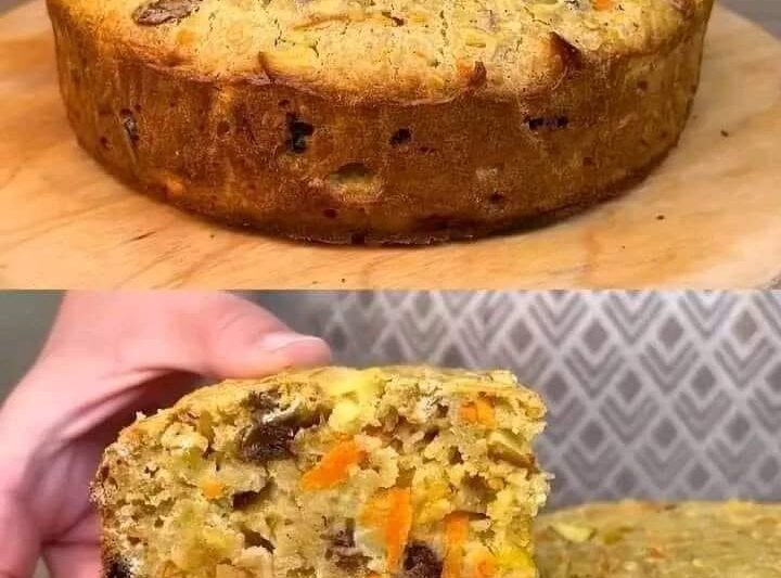 Carrot and Apple Oatmeal Cake