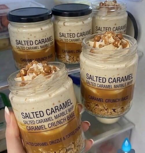 Healthy No-Bake Salted Caramel Cheesecake Shooters