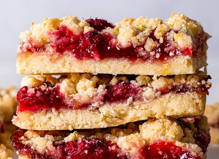 Lemon Raspberry Crumble Bars