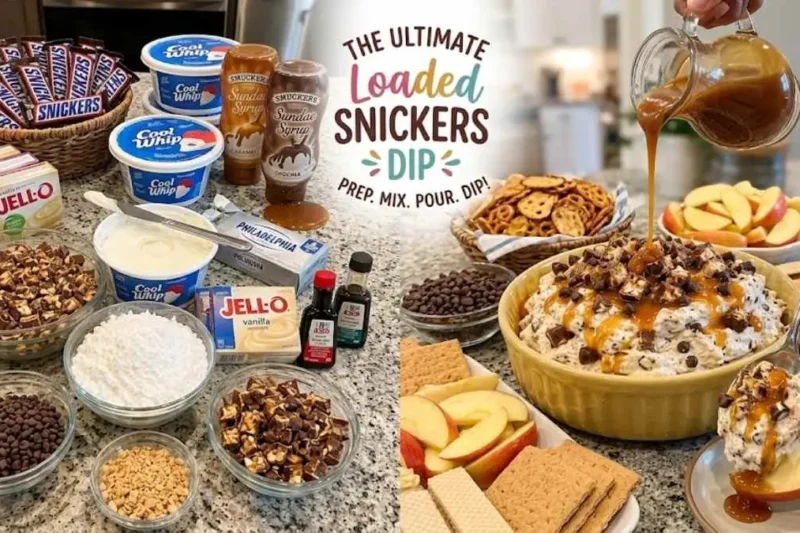 Mediterranean Snickers Caramel Fluff Dessert – Creamy Sweet Treat